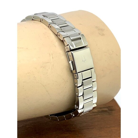 Bulova Women's Watch 96L285 Quartz White Blue Dial Silver Stainless Stee… - Picture 11 of 13